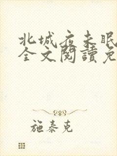 北城夜未眠小说全文阅读免费