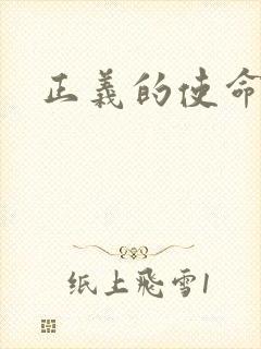 正义的使命封面