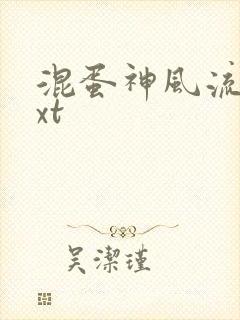 混蛋神风流史txt