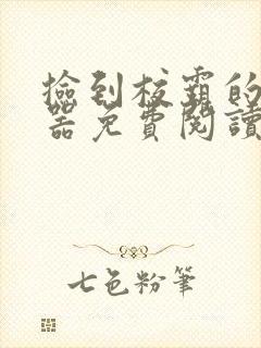 捡到校霸的遥控器免费阅读