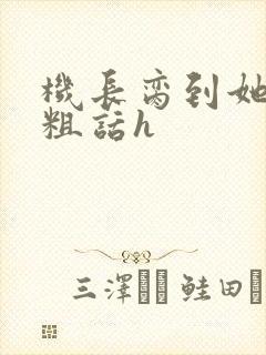 机长脔到她哭h粗话h