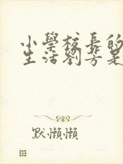 小学校长的幸福生活刘芳是谁封面