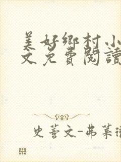 美好乡村小说全文免费阅读