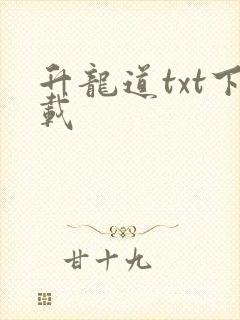 升龙道txt下载