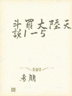 斗罗大陆天狂传说1一5封面