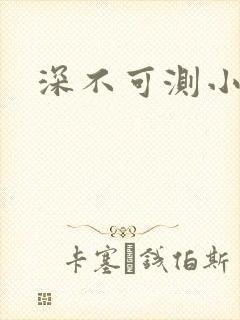 深不可测小说封面