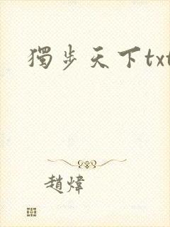 独步天下txt封面