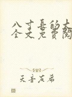 八寸长的大宝贝全文免费阅读