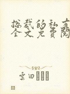 总裁的私有宝贝全文免费阅读封面