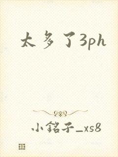 太多了3ph封面
