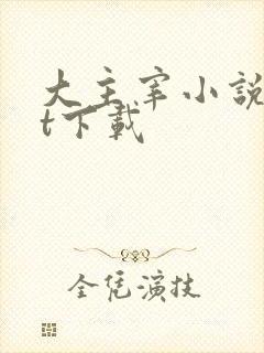 大主宰小说txt下载封面