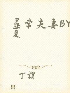 寻常夫妻BY写夏