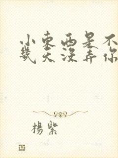 小东西是不是好几天没弄你了