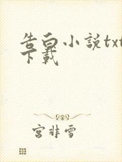 告白小说txt下载封面