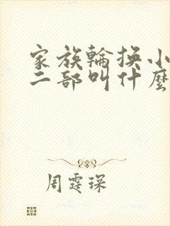 家族轮换小说第二部叫什么名字