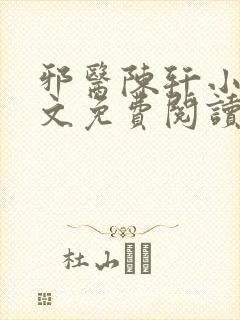 邪医陈轩小说全文免费阅读