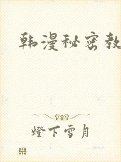 韩漫秘密教学
