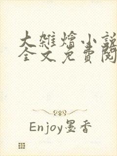 大杂烩小说在线全文免费阅读笔趣阁