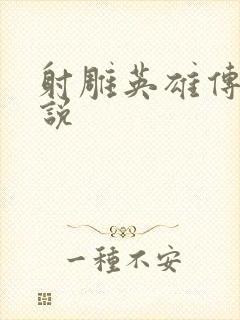 射雕英雄传 小说