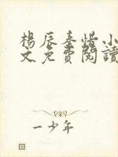 杨辰秦惜小说全文免费阅读最新