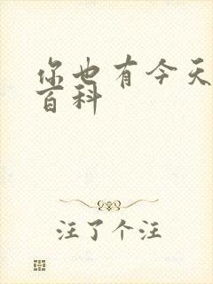 你也有今天百度百科封面