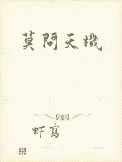 莫问天机封面