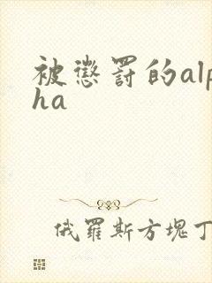 被惩罚的alpha封面