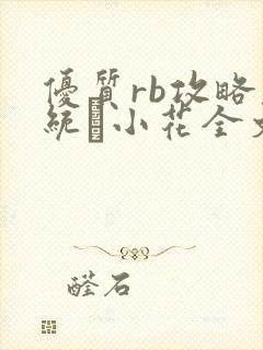 优质rb攻略系统寀小花全文免费阅读