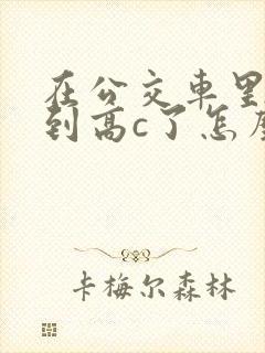 在公交车里c弄到高c了怎么办