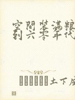 空间装满粮食回到六零年代