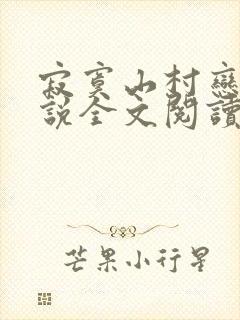 寂寞山村恋上小说全文阅读