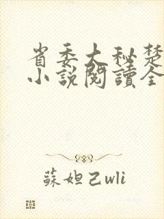 省委大秘楚东恒小说阅读全文