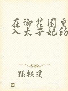 在御花园皇上进入太子妃的小说