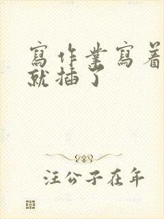 写作业写着写着就插了