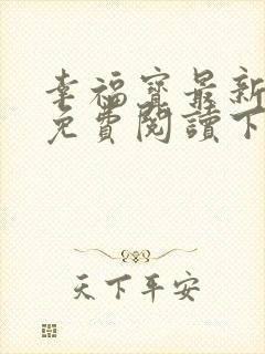 幸福宝最新章节免费阅读下载