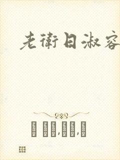 老卫日淑容封面