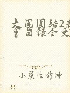 大团圆结2亲情会目录全文阅读视频封面