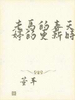 老马的春天顾晓婷的更新时间封面