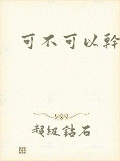 可不可以干湿你