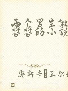 两个男生做酿酿酱酱的小说