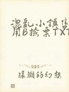 混乱小镇售票员用B检票TXT