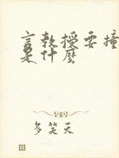 言教授要撞坏了是什么