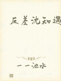 反差沈知遇晏应