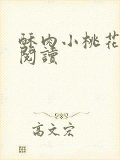 酥肉小桃花全文阅读