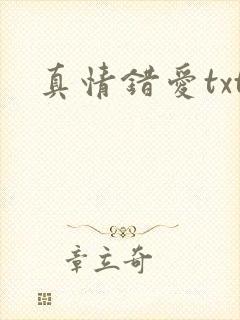 真情错爱txt