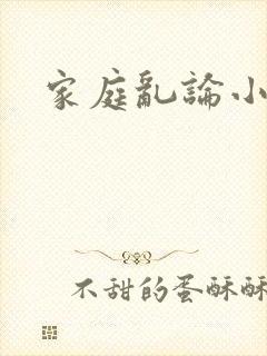 家庭乱论小说