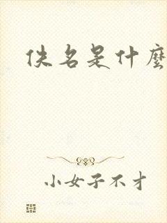 佚名是什么意思封面