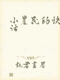 小农民的快乐生活封面