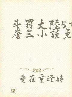 斗罗大陆5重生唐三小说免费阅读