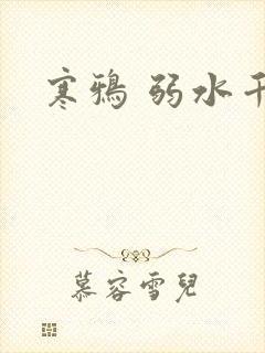 寒鸦 弱水千流